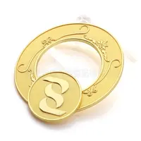 Недорогая металлическая штамповка, золотая монета 24 карата, европейская монета, золотая монета