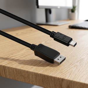 สายเคเบิลมินิ ดีพี ถึง ดีพี 1.2 ยาว 1.5 ม. 4K 60Hz แบบสองทิศทาง ชาย-ชาย - Product Image 1