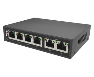 สวิตช์ PoE กิกะบิต 4 พอร์ต พร้อมพอร์ตอัปลิงค์ RJ45 2 พอร์ต - Product Image 4