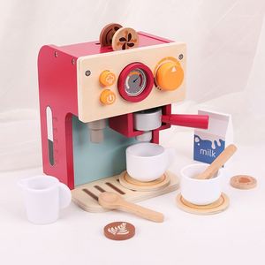 Cafetera de Juguete de Madera para Niños, Juego de Imitación de Cocina, Desarrollo Cognitivo y Habilidades Sociales - Product Image 6