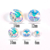Étoile de mer électrolytique Aurora AB couleur strass cristal verre en forme de boucles d'oreilles pendentif bricolage ornement accessoires