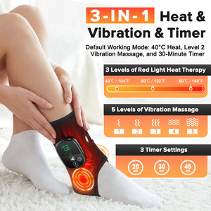 Ceinture de massage sans fil à lumière rouge pour cheville avec chauffage, vibrations, minuterie intelligente, rechargeable, pour le soulagement des douleurs <span class=keywords><strong>au</strong></span> mollet, <span class=keywords><strong>au</strong></span> coude et <span class=keywords><strong>au</strong></span> <span class=keywords><strong>pied</strong></span> - Product Image 4