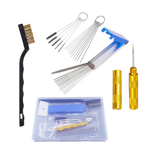 Kit de nettoyage de pistolet de pulvérisation 27 pièces, brosse métallique, kit de ventilation pour réparation automobile - Product Image 1