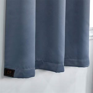 FR <span class=keywords><strong>NEPA</strong></span> 701 Cortina de teatro con ojal moderna Cortinas de seda de terciopelo insonorizadas Resistente al fuego Seguridad Cálido Aislamiento en frío Seda - Product Image 4