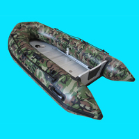 Nouveau design de la Chine petite mer gonflable PVC bateau de pêche ponton pliant bateau à rames
