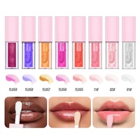 Huile pour les lèvres pailletée hydratante longue durée Brillant à lèvres repulpant vegan personnalisé Brillant à lèvres pailleté de marque privée