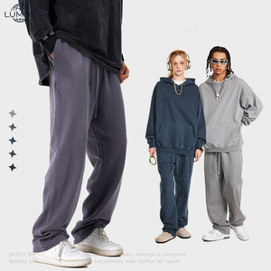 <span class=keywords><strong>Pantalones</strong></span> Deportivos de Pierna Ancha de Alta Calidad, Personalizados, Gruesos, para <span class=keywords><strong>Hombre</strong></span>, Holgados, Rectos - Product Image 1