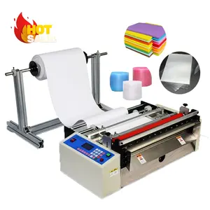 Máquina Cortadora automática de rollo de película de plástico a hoja, gran oferta, película de PE PVC para máquina cortadora de papel CNC de paquete Flexible