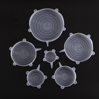 Lot de 12 couvercles extensibles en silicone multifonctionnels résistants aux hautes températures, 6 tailles, pour aliments frais