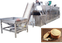 800-100 kg/h Air chaud graines de sésame lavage sèche-linge éplucheuse sésame Tahini ligne de production