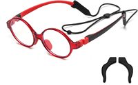 Nouvelles lunettes anti-lumière bleue TR90 ovales à monture intégrale pour enfants, design flexible et léger, pour les âges de 3 à 10 ans