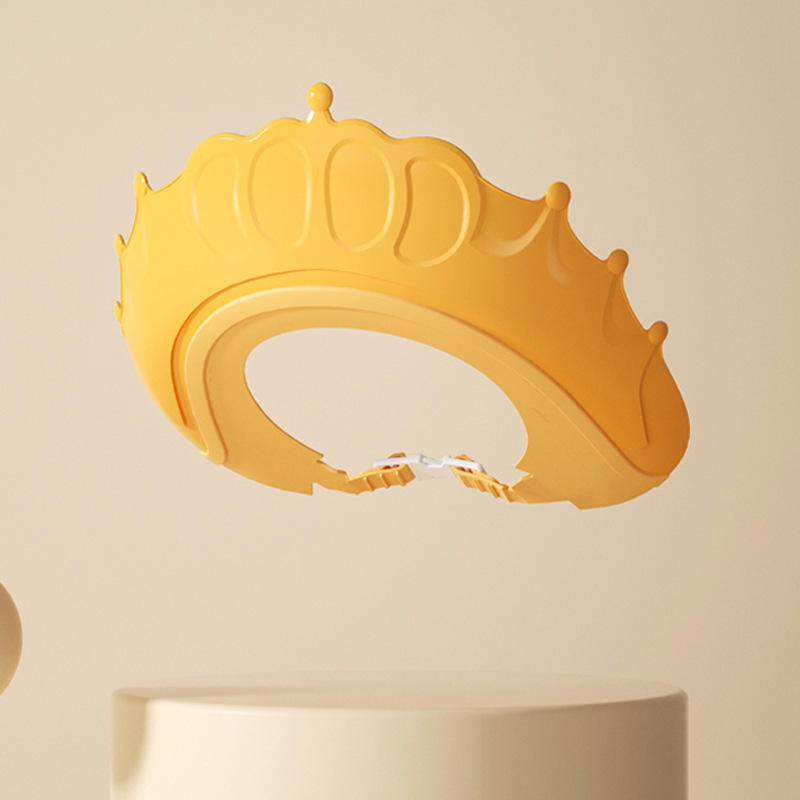 Small crown shampoo cap yellow