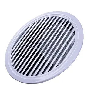 Air duct conditioning grille round ventilation ceiling diffuser wall rainproof shutter louver vent circular diffusers