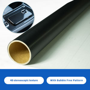 Film en fibre de <span class=keywords><strong>carbone</strong></span> <span class=keywords><strong>4D</strong></span> sans bulles d'air Film de vinyle anti-rayures pour voiture Rouleau de feuille pour voiture - Product Image 4