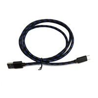 USB3.0 AM-3,1 macho tipo C macho niquelado cabeza de dibujo sin costuras chaqueta de PVC Cable de red exterior multicolor Monitor de micrófono