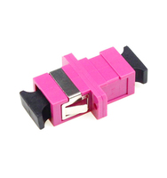 Adaptador de Fibra Óptica Simplex LC SM SX, Material PC+ABS, FTTH, Red GSM 4G, Alto Rendimiento, Certificado CE/ROHS, IL<0.2dB
