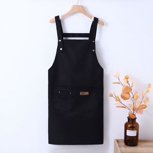 Advertising Polyester <b>Apron</b> Korean Style Washable Pink Kitchen Cooking Cleaning <b>Aprons</b> With Custom Logo Design - Product Image 4