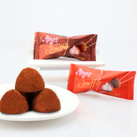 Barra de chocolate de trufa de 500g personalizable, aperitivo de Año Nuevo elegante de boda con ingredientes de galleta de sabor a café, bienvenida OEM