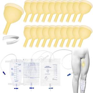 विदेशी व्यापार सीमा पार डिस्पोजेबल चिकित्सा एंटी-रिफ्लक्स मूत्र जल निकासी बैग वेलक्रो बंद करने के लिए - Product Image 1