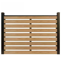 Panneaux de clôture WPC anti-UV et imperméables en gros, 6 pieds, pour usage en ranch, traités thermiquement, durables