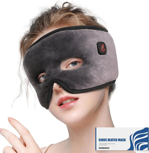 Mascarilla térmica para presión sinusal, mascarilla sinusal inalámbrica con 3 niveles de calentamiento, almohadilla térmica facial recargable de 2500mAh - Product Image 6