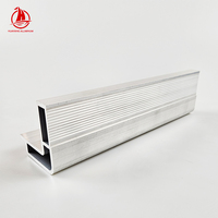 Perfil de aluminio extruido de aluminio anodizado acabado correo en forma de L de aleación de aluminio T5 T6 6061 del proveedor 6063