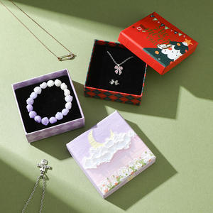 थोक इको फ्रेंडली कस्टम पुनः प्रयोज्य लक्जरी सुरुचिपूर्ण गहने उपहार बॉक्स ढक्कन और रिंग, बालियां और खुदरा के लिए बेस पैकेजिंग बॉक्स - Product Image 2