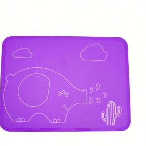 Manteles individuales de silicona, bonitos manteles individuales de dibujos animados para niños pequeños, manteles antideslizantes, manteles para comida de bebé para restaurante - Product Image 4