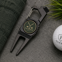 Kit de nettoyage magnétique personnalisé avec logo, brosse, outil de réparation de divots, marqueur de balle de golf et outil de réparation de divots – Fabricant OEM