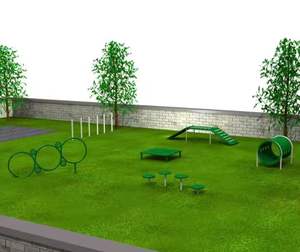 Suministros de Entrenamiento para Mascotas de Acero, Parque de Juegos y Equipo de Entrenamiento para Perros en Parques Caninos - Product Image 5