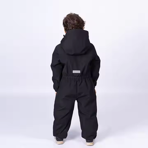 ชุดสกีสไปเดอร์แมนสำหรับเด็ก, แฟชั่นต่อกันสีดำและน้ำตาลพร้อมด้วยคุณสมบัติกันน้ำที่ระบายอากาศและปิดด้วยซิป - Product Image 3