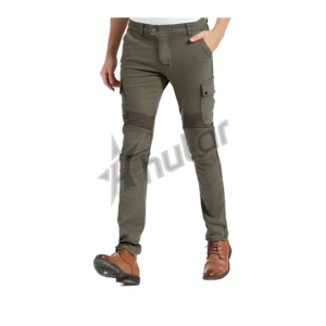 Pantalon de moto unisexe ignifuge en polyester avec rembourrage, équipement de protection pour le tourisme et le motocross - Product Image 1