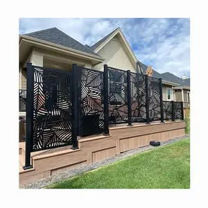 Customized Laser Cut Decorative Metal Screen Fencing Garden Fence Indoor and Outdoor Screen Restaurant Decor Divider