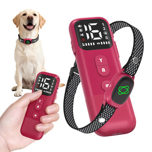 Pink Remote <b>Control</b> Dog Trainer With Color Screen <b>Bark</b> Suppressor For Pet Training One-To-One Model LA931 - Product Image 3
