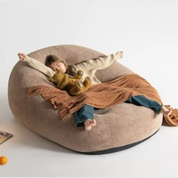 Sofá Cama Futón de Fabricante, Sofá Puff Comprimido al Vacío, Mueble Ovalado Minimalista de Gran Tamaño para Sala de Estar