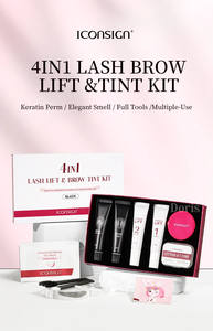 <span class=keywords><strong>ICONSIGN</strong></span> Kit 4 en 1 para Lifting y Tinte de Pestañas, Tinte de Cejas, Herramientas de Maquillaje para Ojos, Parche con <span class=keywords><strong>Pegamento</strong></span> y Bálsamo - Product Image 4