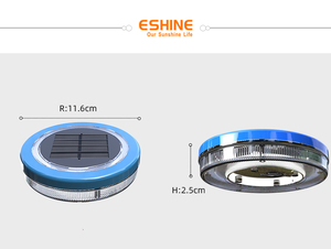 Lumière LED solaire flottante étanche IP68 pour piscines et jardins Lumières de fontaine résistantes aux UV gonflables durables - Product Image 2