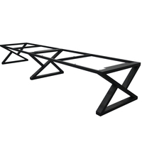 Table basse et thé en or de luxe moderne et minimaliste en métal et verre design contemporain personnalisé pour bureau à domicile Solution OEM
