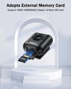 BOBLOV Strap Mini taşınabilir 1080P 950MAH up 128GB <span class=keywords><strong>Video</strong></span> kamera vücuda takılan kamera kayış kısa klip ile monte kafa için