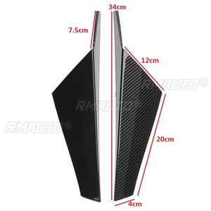 Rear for VW GOLF 8 MK8 MK VIII 2020-2021 Window Side Spoiler Canard <b>Splitter</b> Glossy Black Car Exterior Tail Wing Cover Trim <b>Lip</b> - Product Image 5