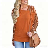 T-shirt long en molleton non tissé respirant imprimé vintage personnalisé avec logo frontal pour femme, idéal printemps-automne