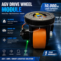 Module de roue à servomoteur robuste TZBOT 10000KG 5000W 48V, roue motrice AGV avec indicateur de direction laser pour la logistique intelligente