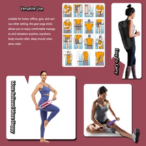 2025 Ganzkörper-Therapie-Massageroller aus PVC, wasserdicht, Pink-Blau, Trainer zur Rehabilitation, Triggerpunkt-Linderung, Fuß - Product Image 4