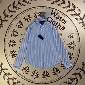 Camicia Casual da Uomo a Maniche Lunghe in Misto Cotone con Logo RL a Righe, Ricamo sul Colletto, per <span class=keywords><strong>Commercio</strong></span> Estero, Autunnale, Transfrontaliero - Product Image 2