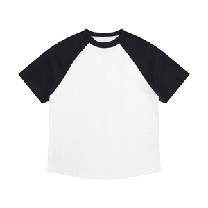MT2699 Nouveautés Printemps-Été Vente en Gros Personnalisée T-shirts en Coton Tricoté 100% Écologique à Manches Raglan Color Block - Product Image 6
