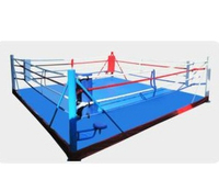 Mini ring de boxe thaïlandaise Muay Thai MMA UFC BJJ professionnel de haute qualité en toile personnalisée de 5*5m avec cordes élastiques