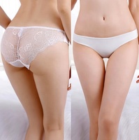 Günstige atmungsaktive sexy Unterwäsche Höschen Spitze Eis Seide große niedrige Slips für Frauen