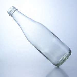 Botella Redonda de Vidrio para Bebidas, Leche, 500ml, 550ml, 600ml, 650ml, Capacidad Personalizada, Servicio OEM ODM - Product Image 4