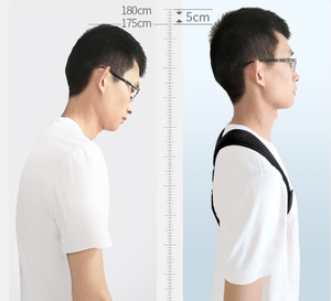 เข็มขัดพยุงหลังไหล่ผ้าสแปนเด็กซ์เนื้อนุ่มและไนลอนปรับท่า - Product Image 3