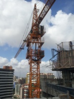 Grue à tour compacte HAISHAN 4T QTZ40-HS4209 pour la construction, avec moteur de boîte de vitesses haute efficacité